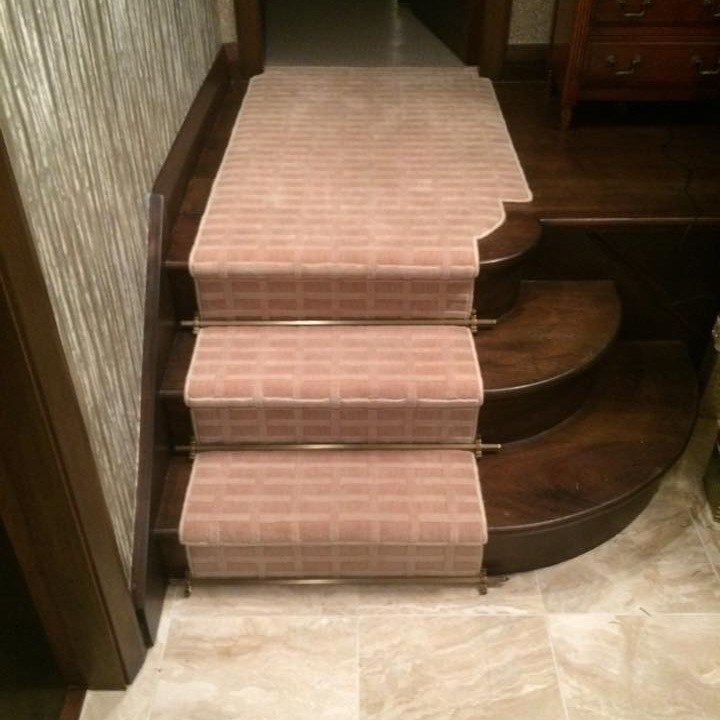 Stair Runner with Rods